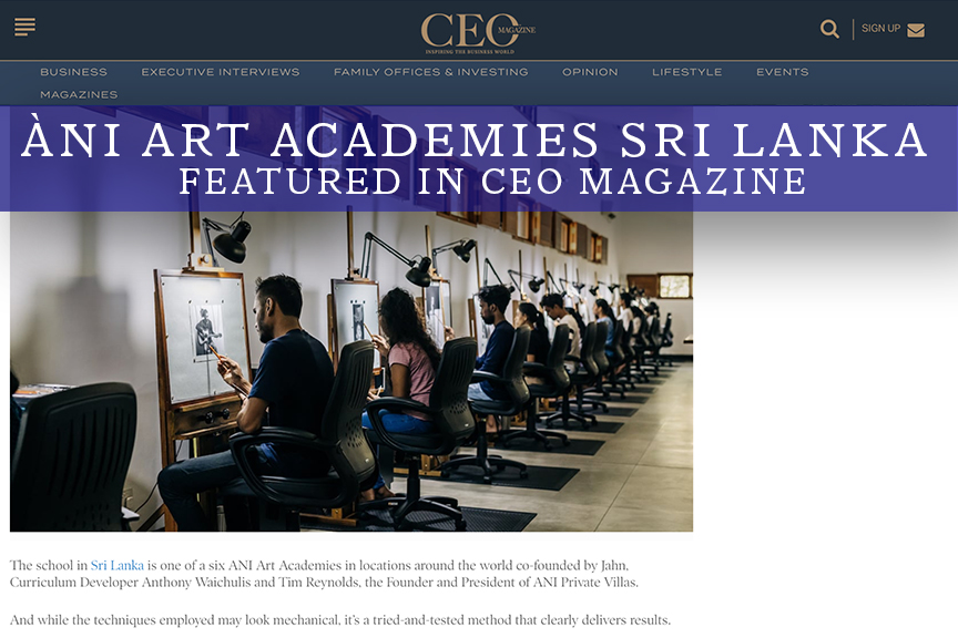 ÀNI Art Academies and Private Resorts Featured in CEO Magazine