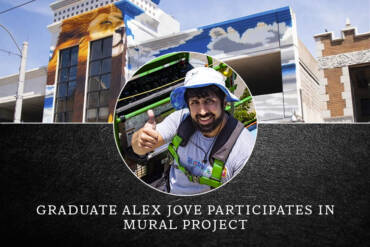 Graduate Alex Jove Participates in Mural Event